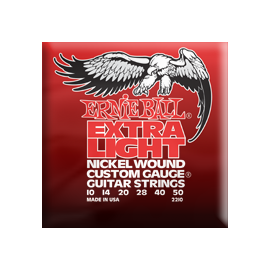 Струны для электрогитар ERNIE BALL Extra Light P02210, фото 